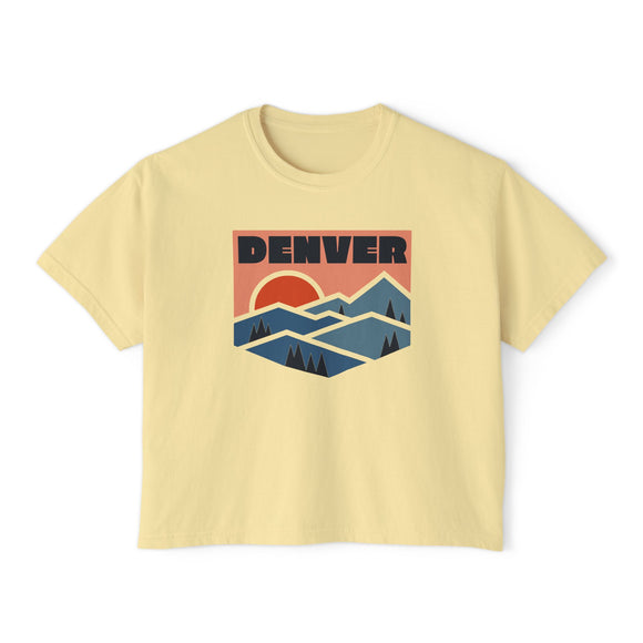 Women's Denver, Colorado Boxy Graphic Tee - Slightly Cropped