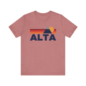 Retro Alta, Utah T-shirt, Mountain Tee, Vintage Alta Unisex Jersey Shirt, Outdoor Hiking Apparel