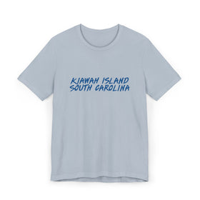 Buy light-blue Kiawah Island T-Shirt | 100% Cotton Retro South Carolina Tee