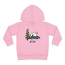 Utah Toddler Hoodie - Unisex Mountain Utah Toddler Sweatshirt-4