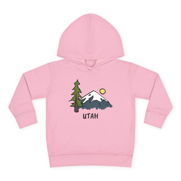 Utah Toddler Hoodie - Unisex Mountain Utah Toddler Sweatshirt