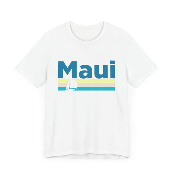 Maui, Hawaii T Shirt - Sailboat Graphic Tee