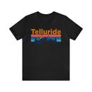 Telluride, Colorado Shirt - Mountain Sunset Unisex Telluride T-Shirt-3