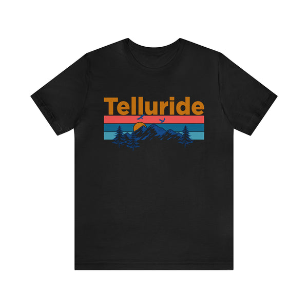 Telluride, Colorado Shirt - Mountain Sunset Unisex Telluride T-Shirt