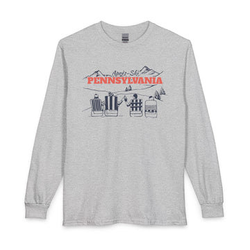Pennsylvania Après-ski Long Sleeve Shirt - Mountain Retro Skiing