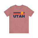 Utah T-Shirt Retro Sun Ombre Unisex Tee, Vintage Utah Tee, Mountain Sun Tee, Utah Souvenir Shirt-2