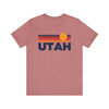 Utah T-Shirt Retro Sun Ombre Unisex Tee, Vintage Utah Tee, Mountain Sun Tee, Utah Souvenir Shirt