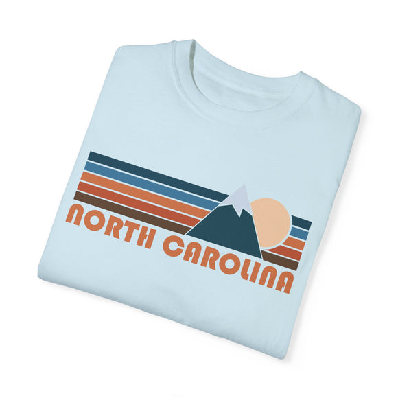 North Carolina Graphic Tee, Comfort Colors Retro Unisex T shirt, Mountain Adventure Shirt