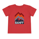 Banff, Canada Toddler T-Shirt - Retro Palm Tree Toddler Banff Shirt-5