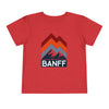 Banff, Canada Toddler T-Shirt - Retro Palm Tree Toddler Banff Shirt