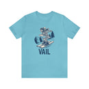 Vail, Colorado T-Shirt - Skeleton Skier Unisex Vail Shirt-1