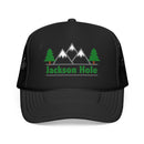 Jackson Hole, Wyoming Trucker Hat - Foam Mountain Cap-2