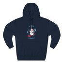 Premium Stowe, Vermont Skiing Snowman Hoodie-4