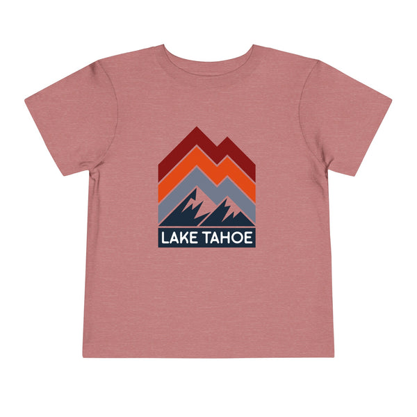 Lake Tahoe, California Toddler T-Shirt - Retro Palm Tree Toddler Lake Tahoe Shirt