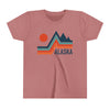 Alaska Youth Shirt - Retro Mountain Alaska Kid's T-Shirt