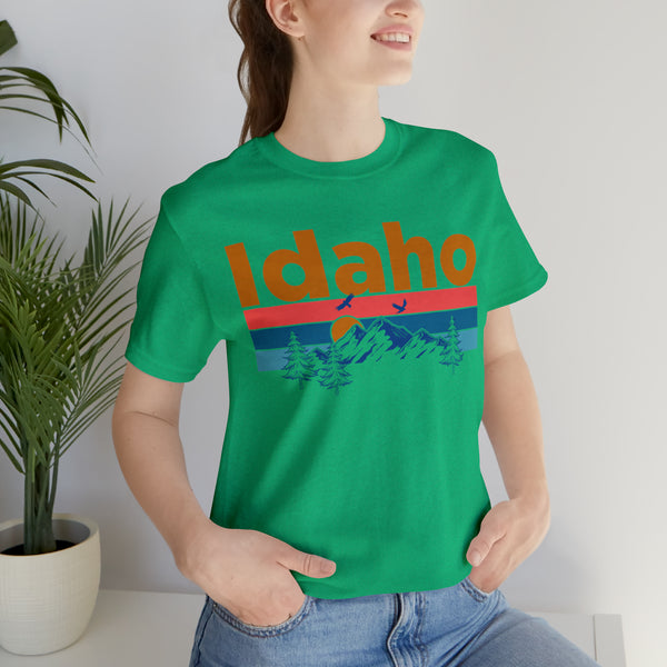 Idaho T-Shirt - Mountain Sunset Unisex Idaho Shirt