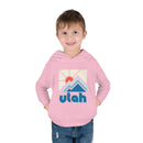 Utah Toddler Hoodie - Minimal Style Unisex Utah Toddler Sweatshirt-13