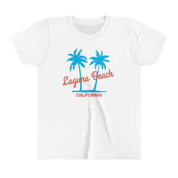 Laguna Beach, California Youth Shirt - Retro Palm Tree Laguna Beach Kid's T-Shirt - 0