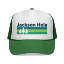 Jackson Hole, Wyoming Retro Trees Trucker Hat - Vintage Style Jackson Hole Cap-2