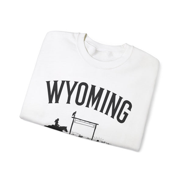 Wyoming Sweatshirt - Wyoming Cowgirl Graphic Crewneck