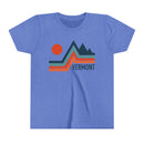 Vermont Youth Shirt - Retro Mountain Vermont Kid's T-Shirt-1