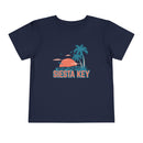 Siesta Key, Florida Toddler T-Shirt - Retro Palm Tree Toddler Siesta Key Shirt-3