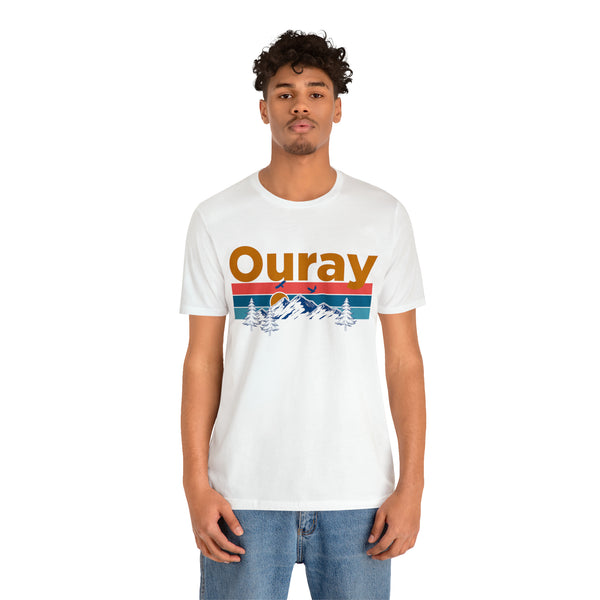 Ouray, Colorado Shirt - Mountain Sunset Unisex Ouray T-Shirt