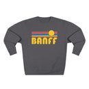 Premium Banff, Canada Retro Sun Graphic Sweatshirt-1