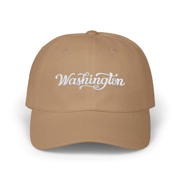 Buy khaki Washington Dad Hat - Embroidered Washington Classic Dad Cap