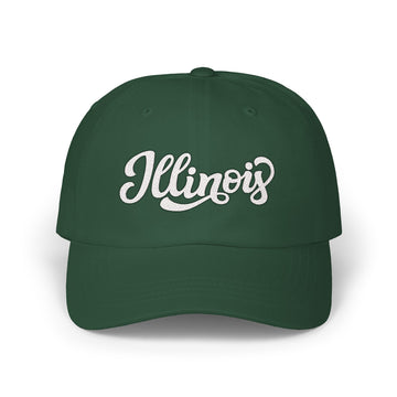 Buy spruce Illinois Dad Hat - Embroidered Illinois Classic Dad Cap