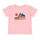 Park City, Utah Toddler T-Shirt - Retro Palm Tree Toddler Park City Shirt-4