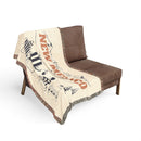 New Mexico Ski Town Throw Blanket | Mountain Woven Blanket-4