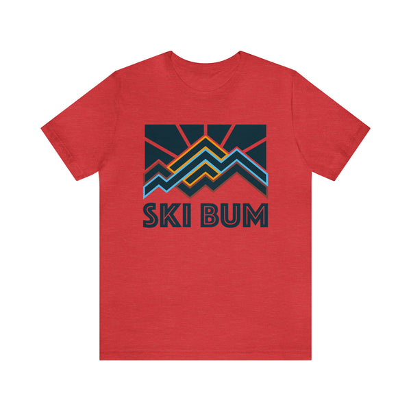 Ski Bum T-Shirt - Retro Unisex Ski Bum Shirt