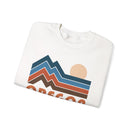 Oregon Sweatshirt Retro Mountains, Oregon Unisex Graphic Crewneck-8