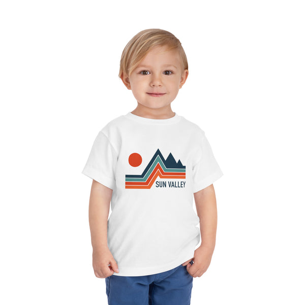 Sun Valley, Idaho Toddler T-Shirt - Retro Palm Tree Toddler Sun Valley Shirt