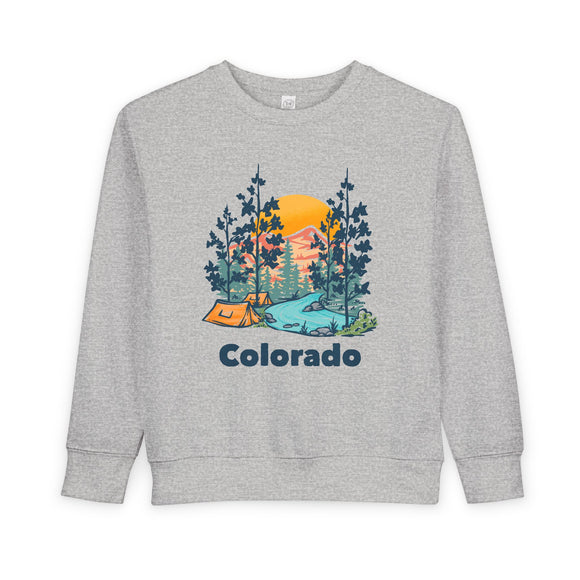 Colorado Toddler Sweatshirt - Colorado Toddler Crewneck Sweatshirt
