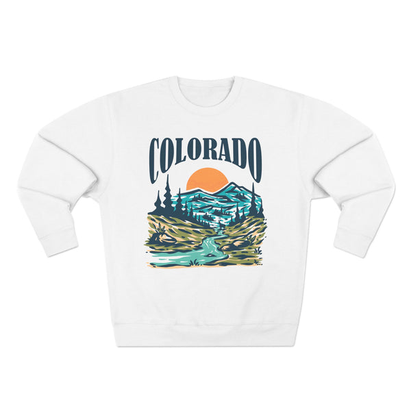 Premium Colorado Sweatshirt - Unisex Mountain Sweatshirt