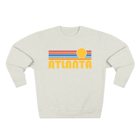 Premium Atlanta, Georgia Retro Sun Graphic Sweatshirt