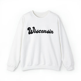 Wisconsin Sweatshirt - Unisex Retro Wisconsin Crewneck Sweatshirt
