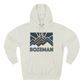 Bozeman, Montana Hoodie - Retro Mountain Unisex Sweatshirt