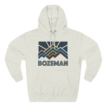 Bozeman, Montana Hoodie - Retro Mountain Unisex Sweatshirt