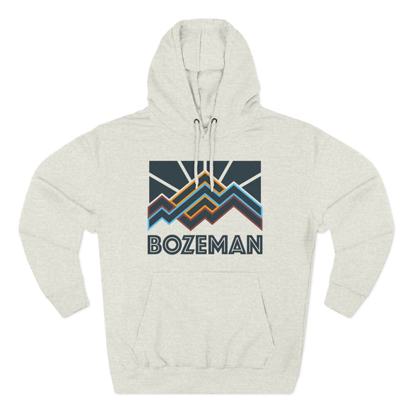 Bozeman, Montana Hoodie - Retro Mountain Unisex Sweatshirt