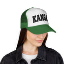 Kansas Retro Collegiate Style Trucker Hat-16