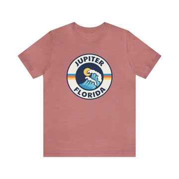Jupiter, Florida T-Shirt - Retro Unisex Jupiter Shirt - Wave Circle