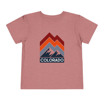 Colorado Toddler T-Shirt - Retro Palm Tree Unisex Toddler Colorado Shirt