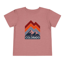 Colorado Toddler T-Shirt - Retro Palm Tree Unisex Toddler Colorado Shirt