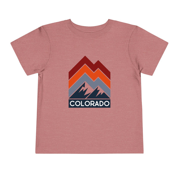 Colorado Toddler T-Shirt - Retro Palm Tree Unisex Toddler Colorado Shirt