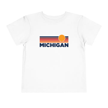 Michigan Toddler T-Shirt - Retro Sun Tee - 0