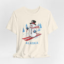 Alaska T Shirt - Ski Snowman Graphic Alaska Tee-10