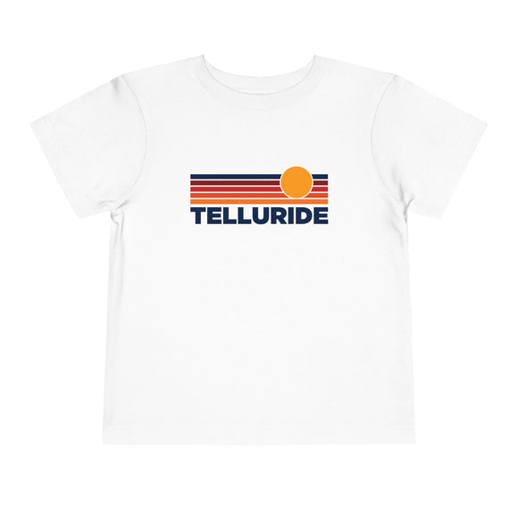Telluride, Colorado Toddler T-Shirt - Retro Sun Tee